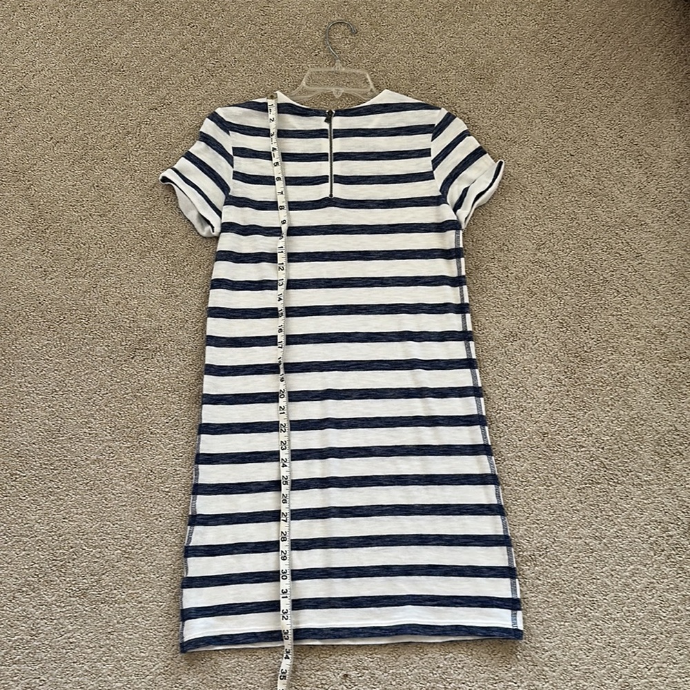 Alice + Olivia Blue and White Striped Knit Dress Sz Xs EUC - Picture 5 of 5